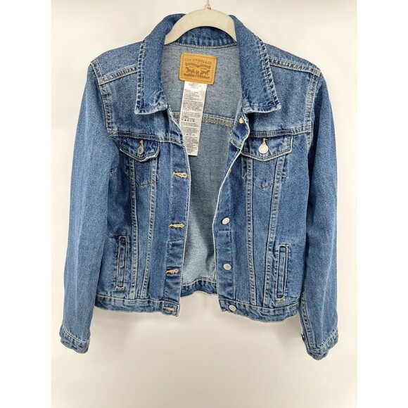 Levi's Other - Levi Strauss Co. Girls Youth Denim Jacket Large 13-15 Yrs Blue Cotton XL Unisex